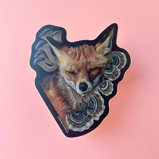 Sticker - Fox + Mushroom