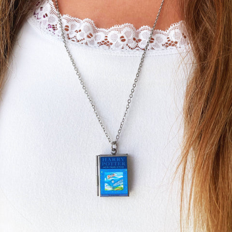 Necklace - Book Locket Harry Potter Book 2: Stainless Steel