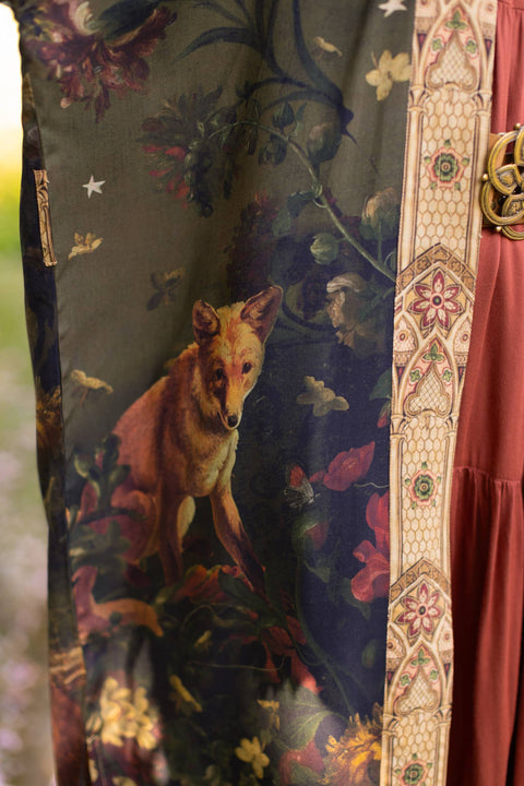 Opera Duster Robe - The Messenger with Joan of Arc & Florals