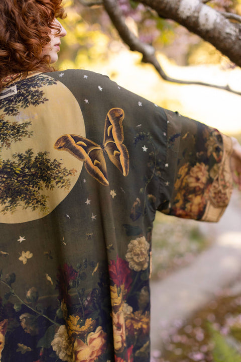 Opera Duster Robe - The Messenger with Joan of Arc & Florals