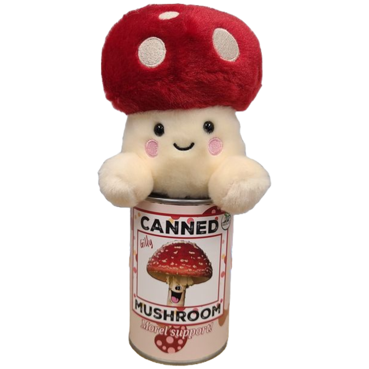 Stuffed Animal - Gilly the Canned Amanita Mushroom