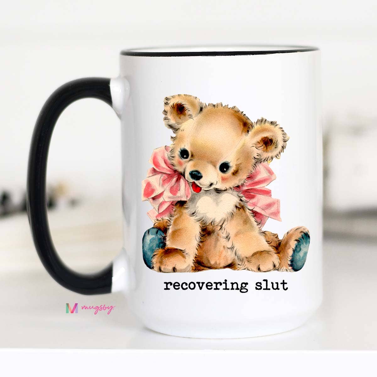 Mug (Ceramic) - Recovering Slut (15oz)