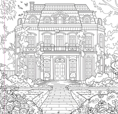 Adult Coloring Book - Goth Garden