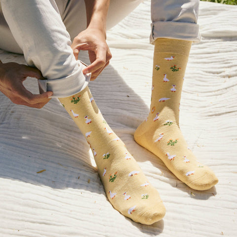 Socks that Save Geese - Yellow