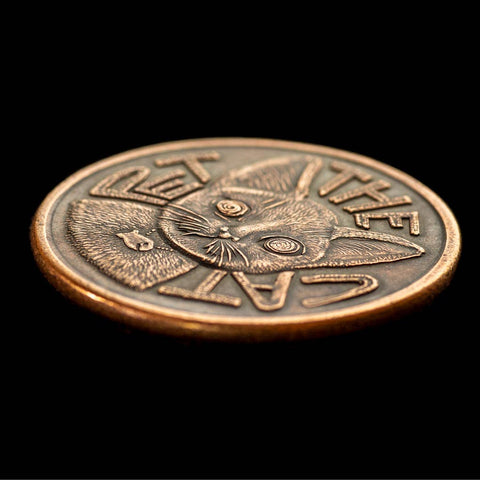 Decision Maker Coin - Pet the Cat/Flip Again
