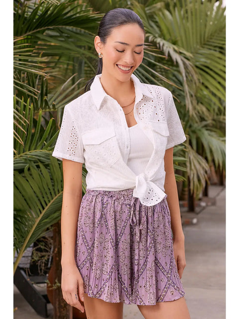 Shirt - Embroidery Mixed Off White