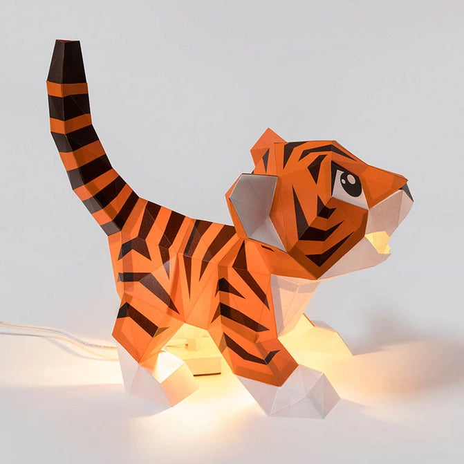 3D PaperCraft - Baby Tiger Lamp