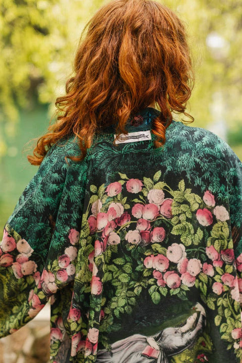 Matinée Duster Kimono - The Daydreamer w/ Roses & Rabbits