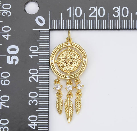 Pendant - Gold Filled Dream Catcher