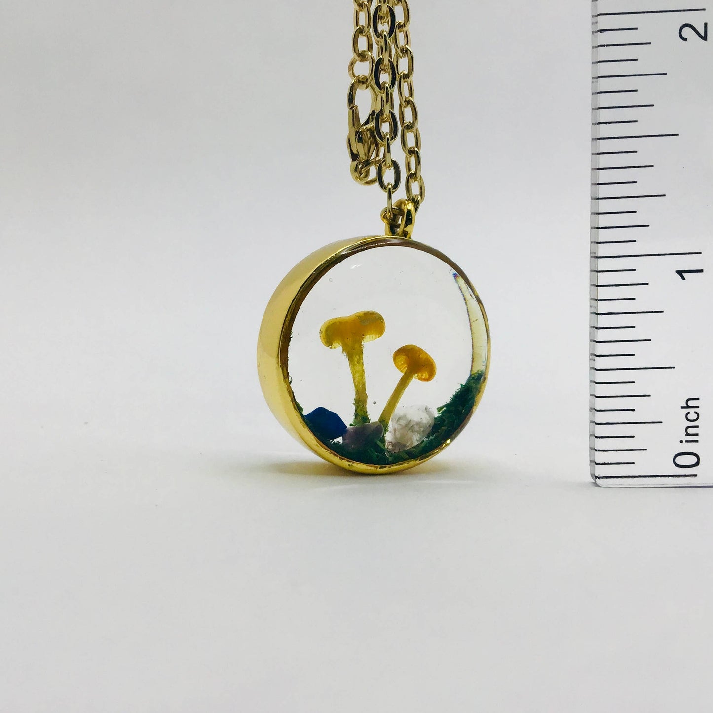 Curiosity Charm Necklace - Real Mushroom Gold # 4092