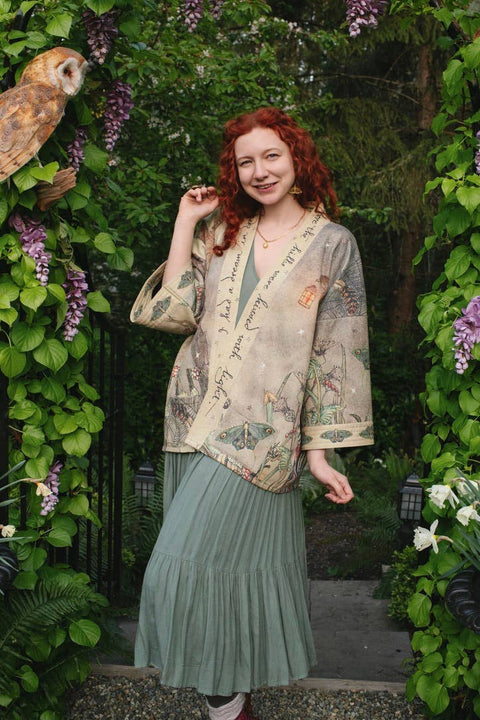 Fleece Cottage Cardigan Kimono Jacket - Lovelight