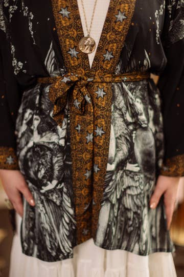 Matineé (Mid-Length) Duster - The Guardians with Angels & Moon