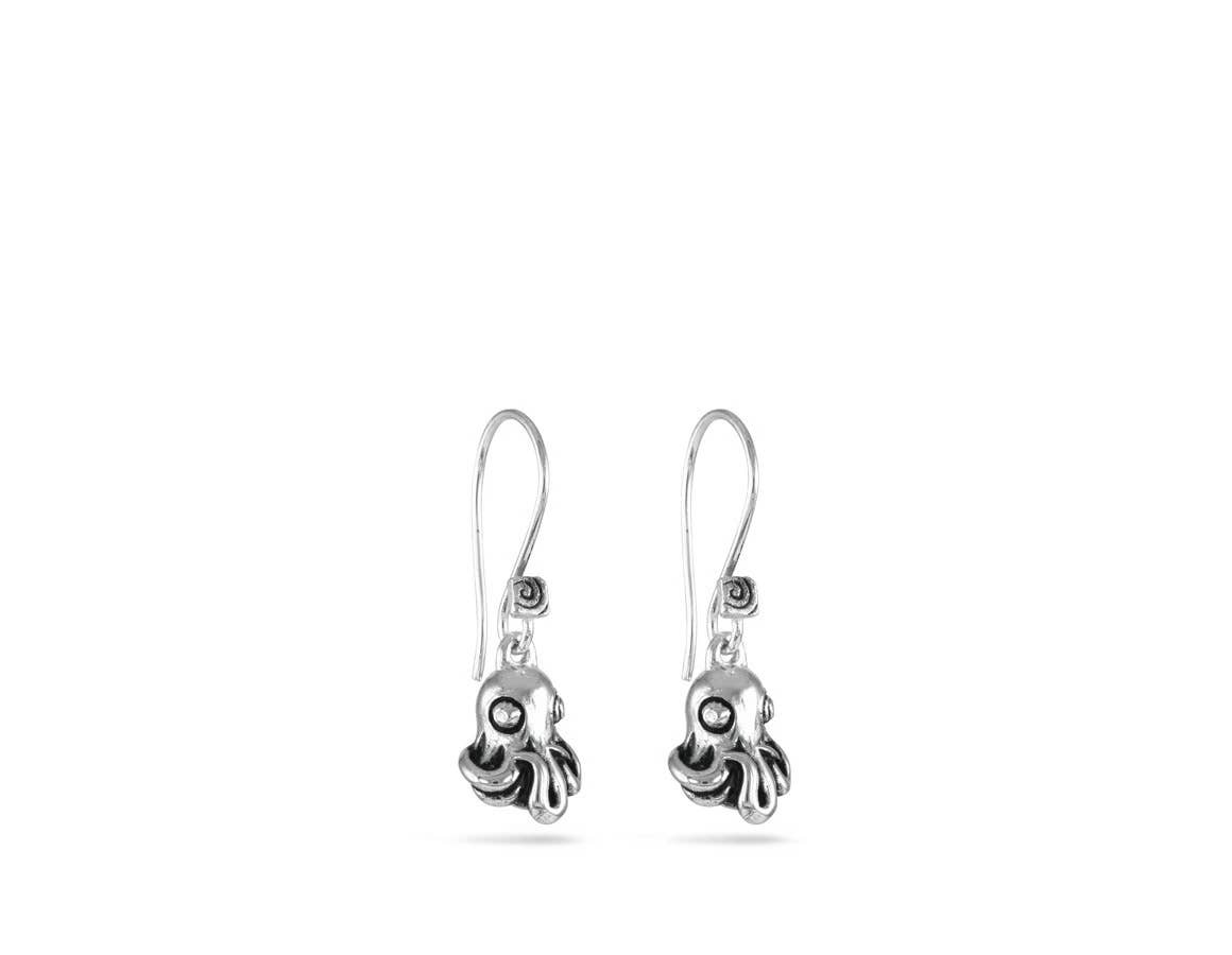 Earrings - Octopus (Silver)