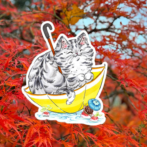 Sticker - Welcome Rain Cat