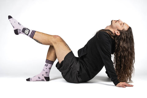 Crew Socks - Pastel Goth Grim Reaper