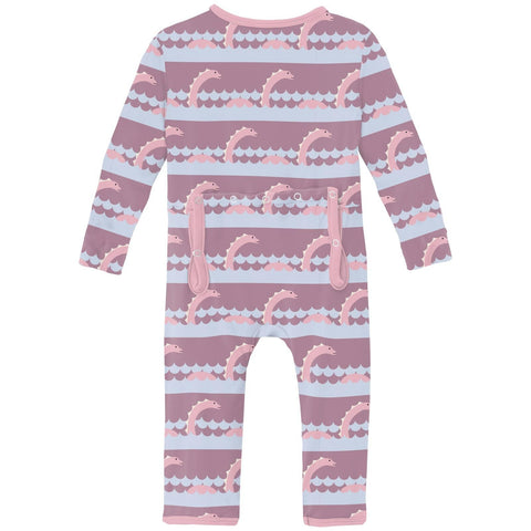 Coverall/Convertible Sleeper (Zipper) - Pegasus Sea Monster