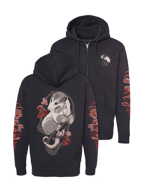 Hoodie (Full Zip) - Awesome Opossum