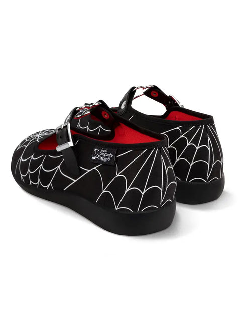 Women's Shoe - Chocolaticas® Widow Heart Mary Jane Flat