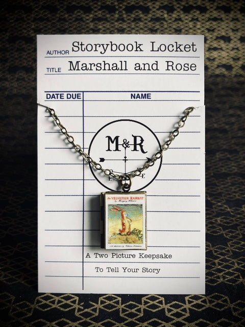 Necklace - Book Locket: The Velveteen Rabbit Bronze
