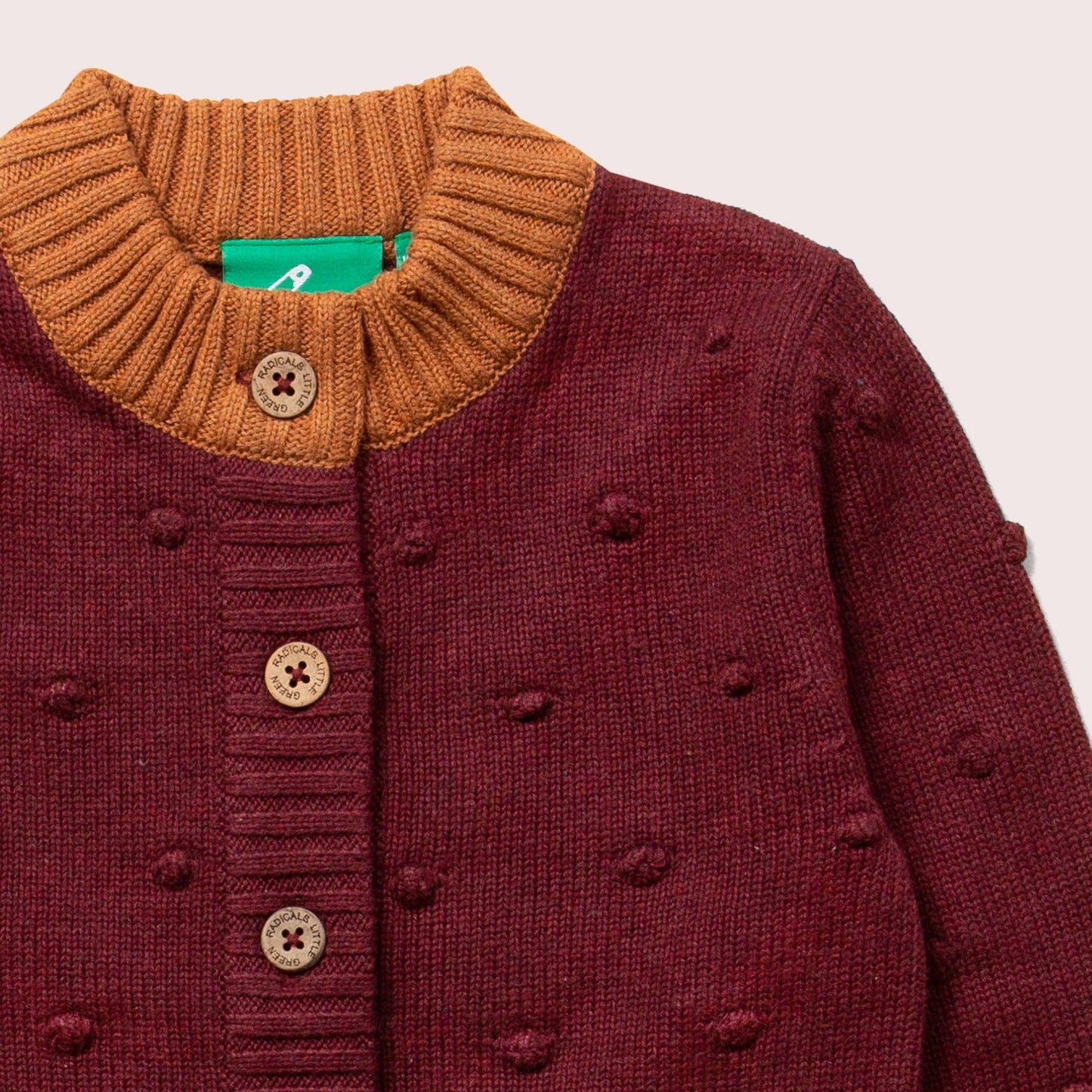 Knitted Cardigan - Berry Popcorn