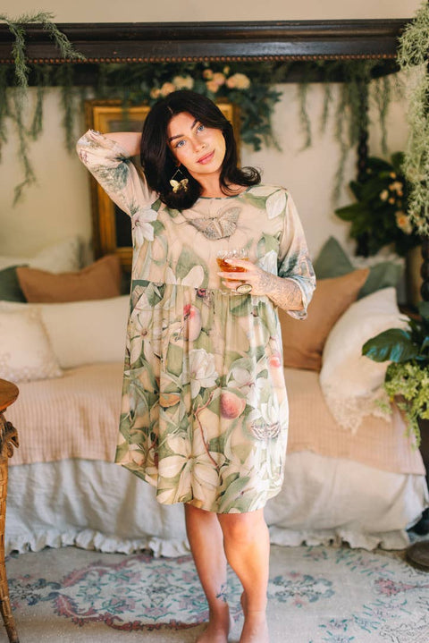 Artist Dress Tunic with Pockets - Fleur De Soleil