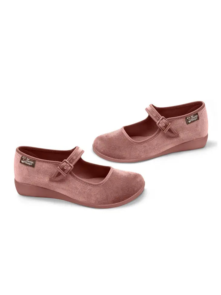 Women's Shoe - Chocolaticas® Rosé Mary Jane Flat