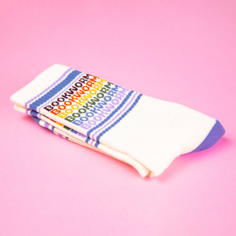 Socks - Bookworm Vintage Rainbow