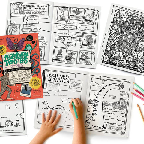 Coloring & Activity Book - Legendary Monsters Cryptids