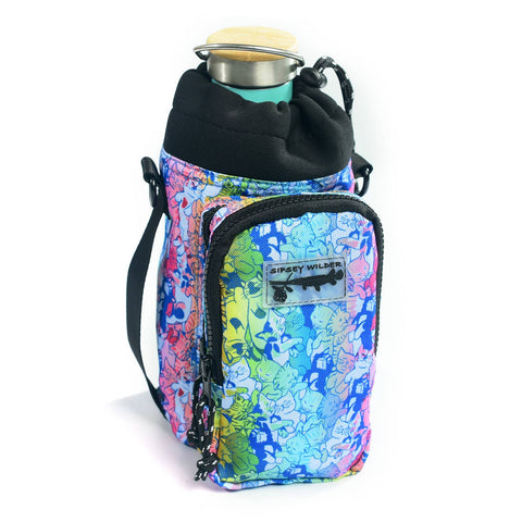 Water Bottle Carrier - Cat Nap