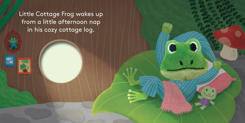 Board Book - Little Cottage Frog Finger Puppet