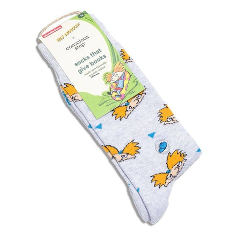 Socks that Give Books - Hey Arnold