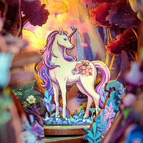 DIY Book Nook Kit - Grace of the Forest with Dust Cover