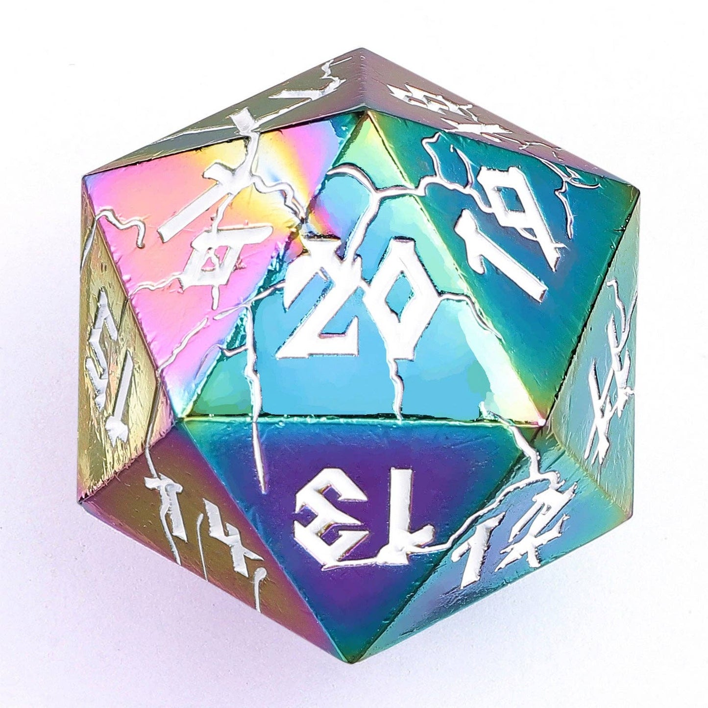 Barbarian 35mm Single D20 Spin Down - Chromatic Rainbow