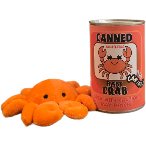 Stuffed Animal - Canned Baby Crab (Standard Lid)