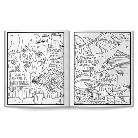 Coloring Book - Brass Monkey Judgy Fish