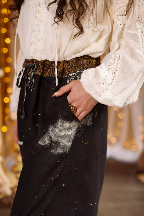 Artist Pant - The Guardians with Celestial Print & Angels