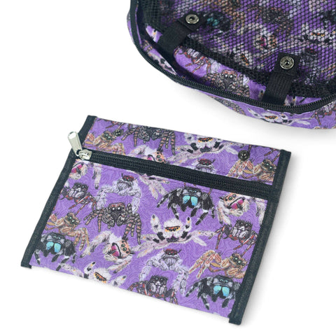 Travel Organizer Case - Jumping Spiders