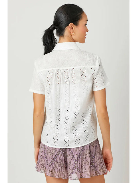 Shirt - Embroidery Mixed Off White