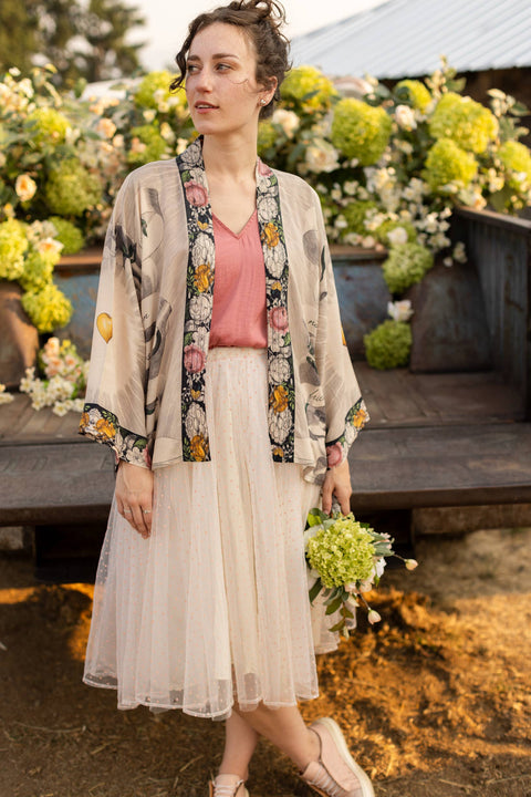 Bamboo Bohemian Cropped Kimono - Take My Hand