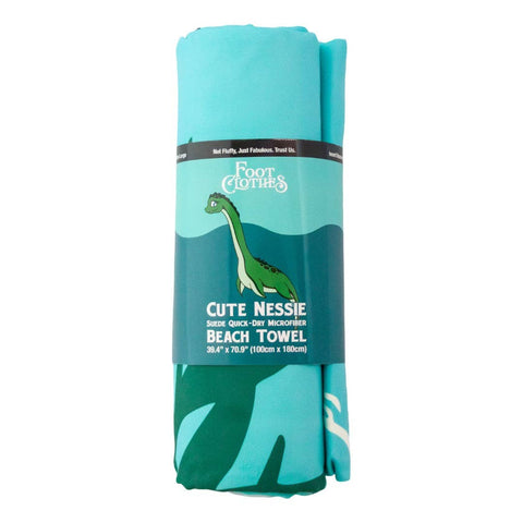 Beach Towel - Cute Nessie Quick Dry Suede