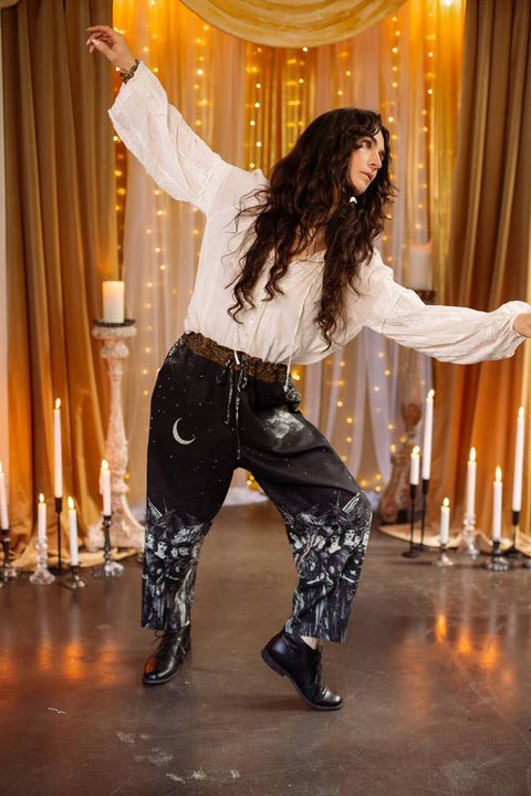 Artist Pant - The Guardians with Celestial Print & Angels