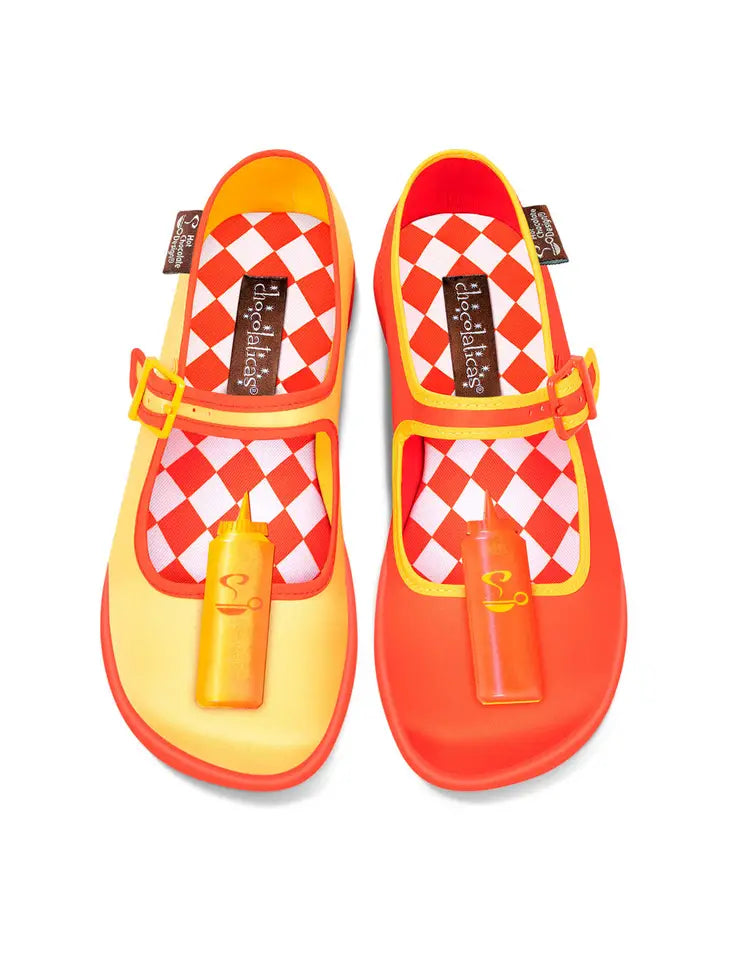 Women's Shoe - Chocolaticas® Hot Dog Mary Jane Flat