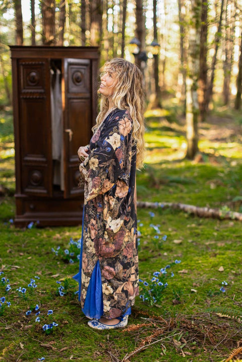 Lionheart Opera Duster - Narnia Inspired Print & Botanicals