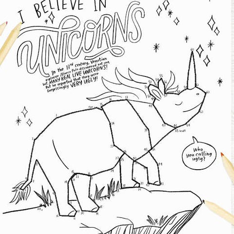 Coloring & Activity Book - Creatures of Myth & Magic