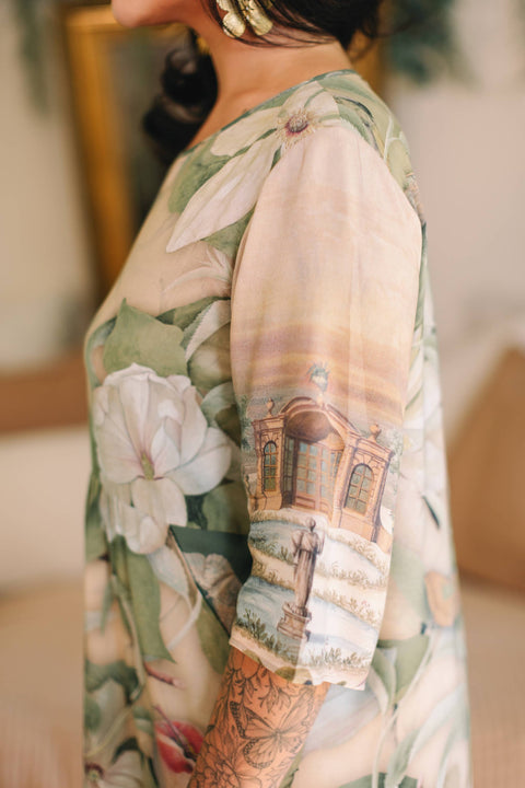Artist Dress Tunic with Pockets - Fleur De Soleil