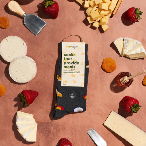 Socks that Provide Meals - Cheese