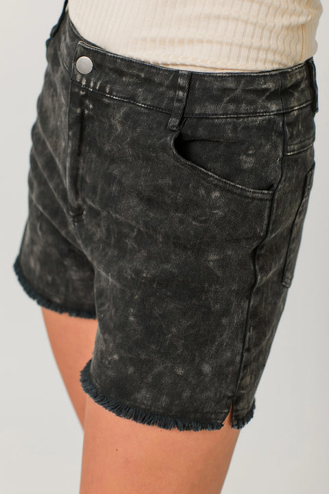 Shorts - Washed Denim Black