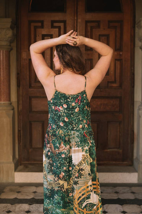 Bohéme Long Maxi Slip Dress - Wildheart with Unicorn & Castle