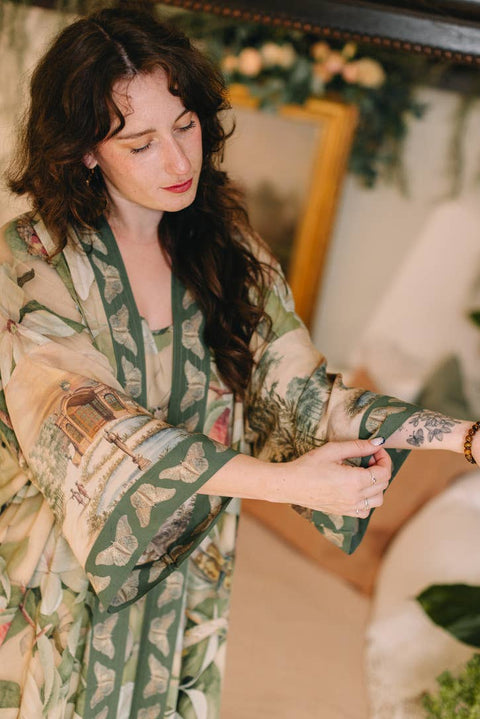 Opera Duster Kimono - Fleur De Soleil w/ Florals