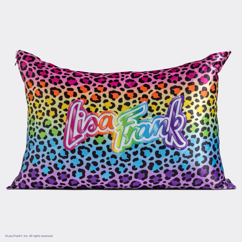 Satin Pillowcase - Lisa Frank x Kitsch: Rainbow Leopard